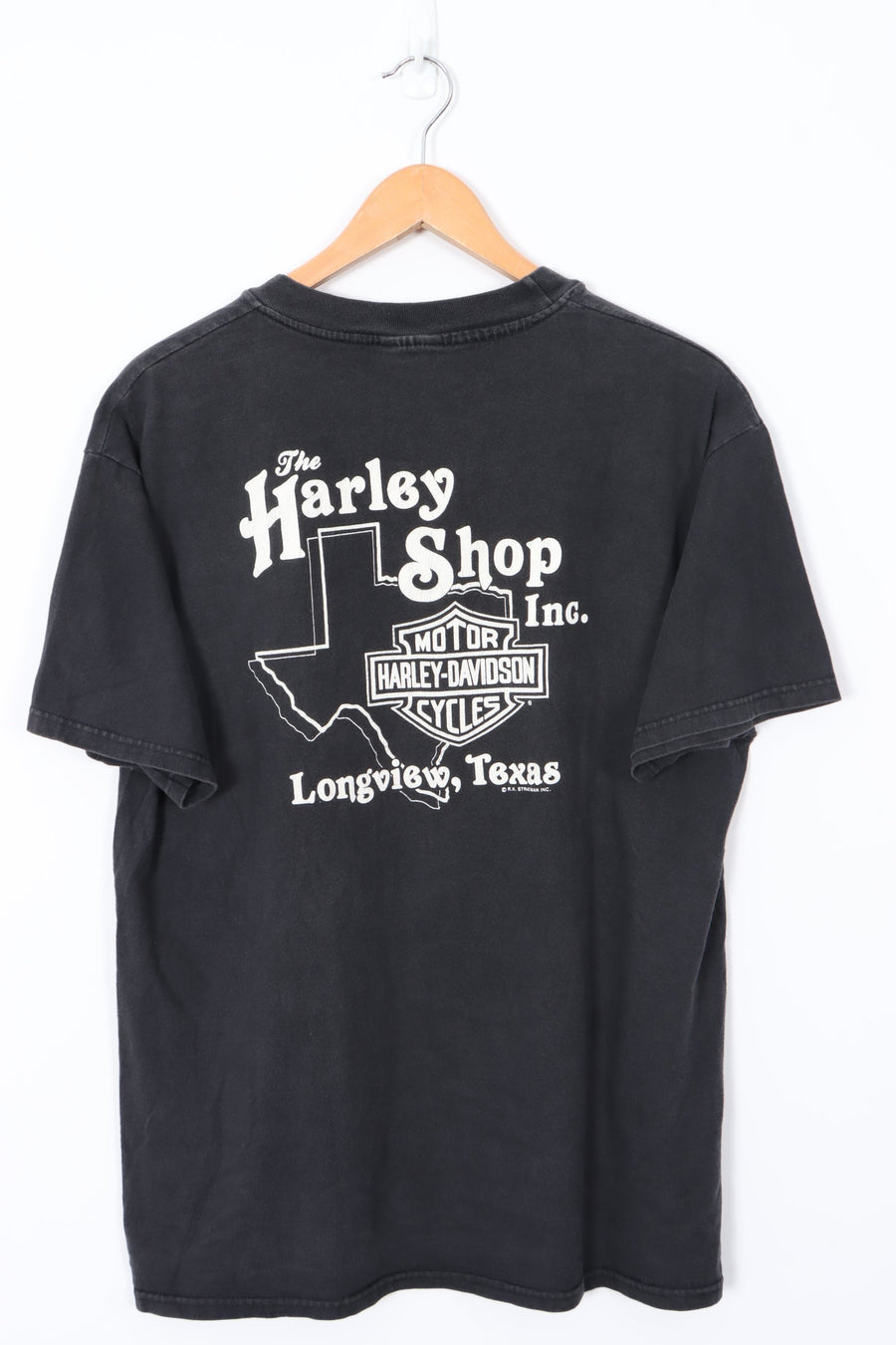 The Harley Shop HARLEY DAVIDSON Longview Texas Black Tee (L)