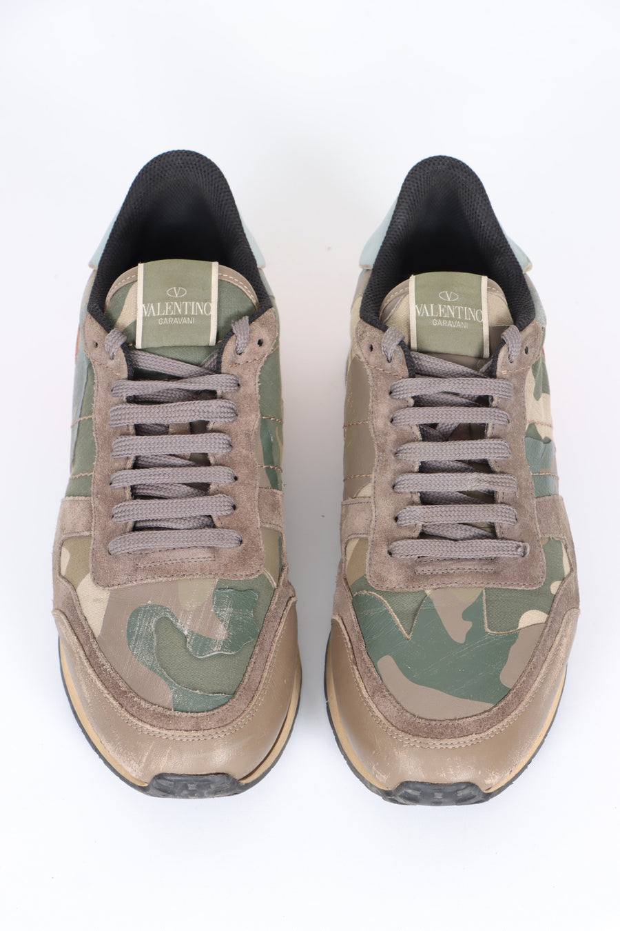 VALENTINO Camouflage 'Rockrunner' Multicolour Sneakers (43)