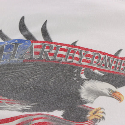 HARLEY DAVIDSON Washington DC Flame Graphic Long Sleeve T-Shirt (L) ***COCO Vintage Sole Melbourne