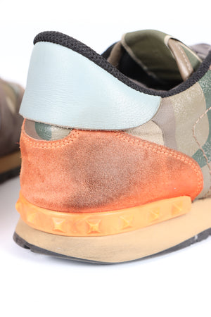 VALENTINO Camouflage 'Rockrunner' Multicolour Sneakers (43)