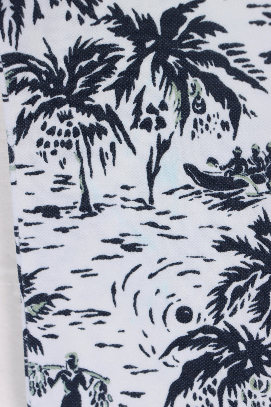 RALPH LAUREN POLO Tropical Hawaiian Print Polo Shirt USA Made (L)