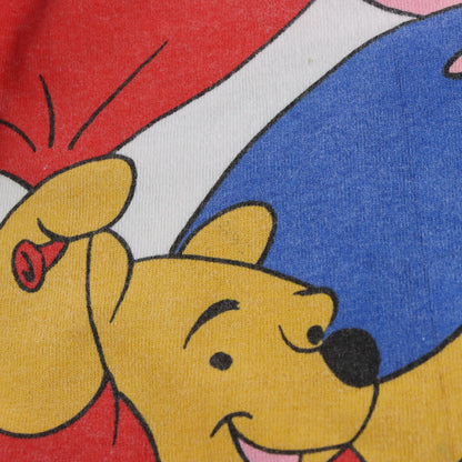 DISNEY Winnie The Pooh & Piglet Balloon Graphic Single Stitch White Tee USA Made (XL) ***COCO Vintage Sole Melbourne