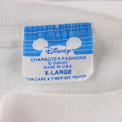DISNEY Winnie The Pooh & Piglet Balloon Graphic Single Stitch White Tee USA Made (XL) ***COCO Vintage Sole Melbourne