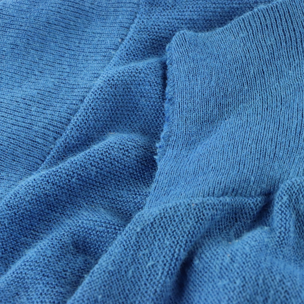 Vintage LACOSTE 80's USA Made Embroidered Sporty Cobalt Blue Knit Cardigan (XL-XXL)