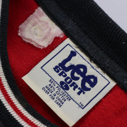 RED WINGS Detroit NHL Embroidered Logo LEE SPORT Ringer Sweatshirt (L) Vintage Sole Melbourne