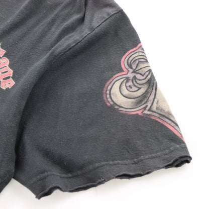 Vintage AFFLICTION Y2K Grim Reaper Grunger USA Made Black & Red T-Shirt (XL)