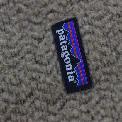 PATAGONIA Zip Up Brown & Navy Fleece Jacket (XXL) Vintage Sole Melbourne
