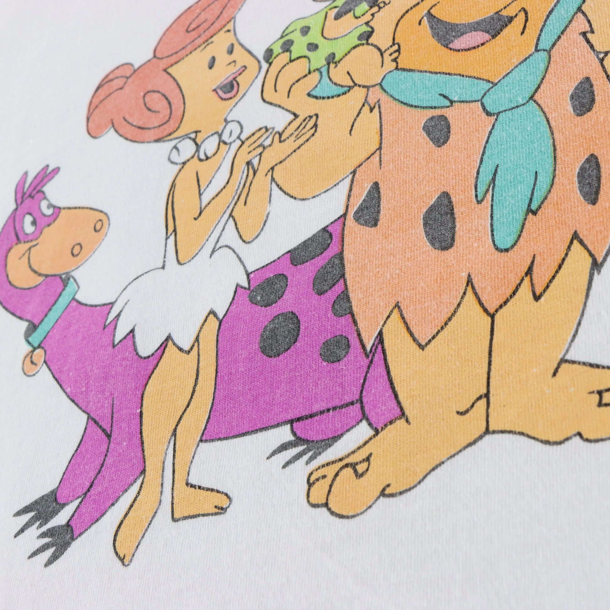 Vintage 1994 Flintstones Family White Single Stitch DELTA Tee USA Made (XL) ***COCO Vintage Sole Melbourne