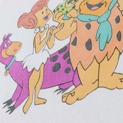 Vintage 1994 Flintstones Family White Single Stitch DELTA Tee USA Made (XL) ***COCO Vintage Sole Melbourne