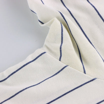 Vintage MAJESTIC Baseball USA Made 50/50 V-Neck #5 Navy & White Jersey T-Shirt (L)