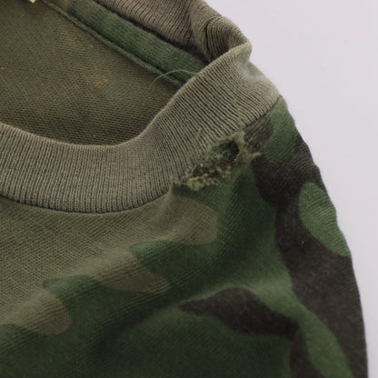 Vintage FREEPORT, MAINE Military Army Camouflage Single Stitch USA Made T-Shirt (XL)