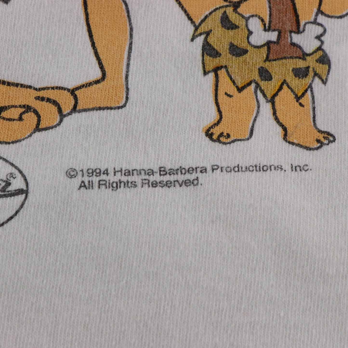 Vintage 1994 Flintstones Family White Single Stitch DELTA Tee USA Made (XL) ***COCO Vintage Sole Melbourne