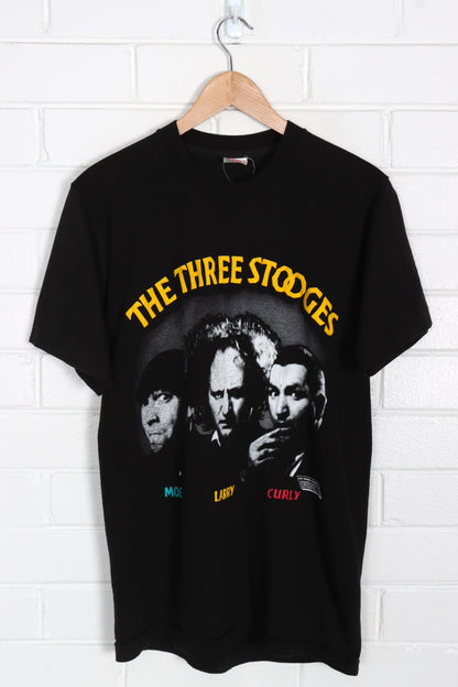 Vintage 1988 The Three Stooges Moe, Larry & Curly T-Shirt (XS-S)