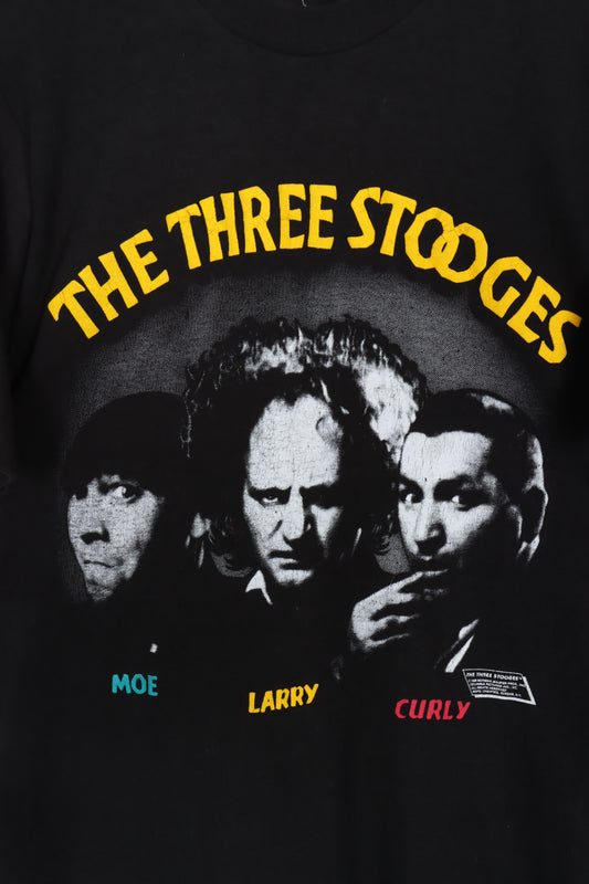 Vintage 1988 The Three Stooges Moe, Larry & Curly T-Shirt (XS-S)