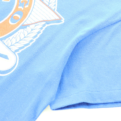 Vintage 1991 CHICAGO CUBS MLB Single Stitch Blue & Red Baseball T-Shirt (XS-S)