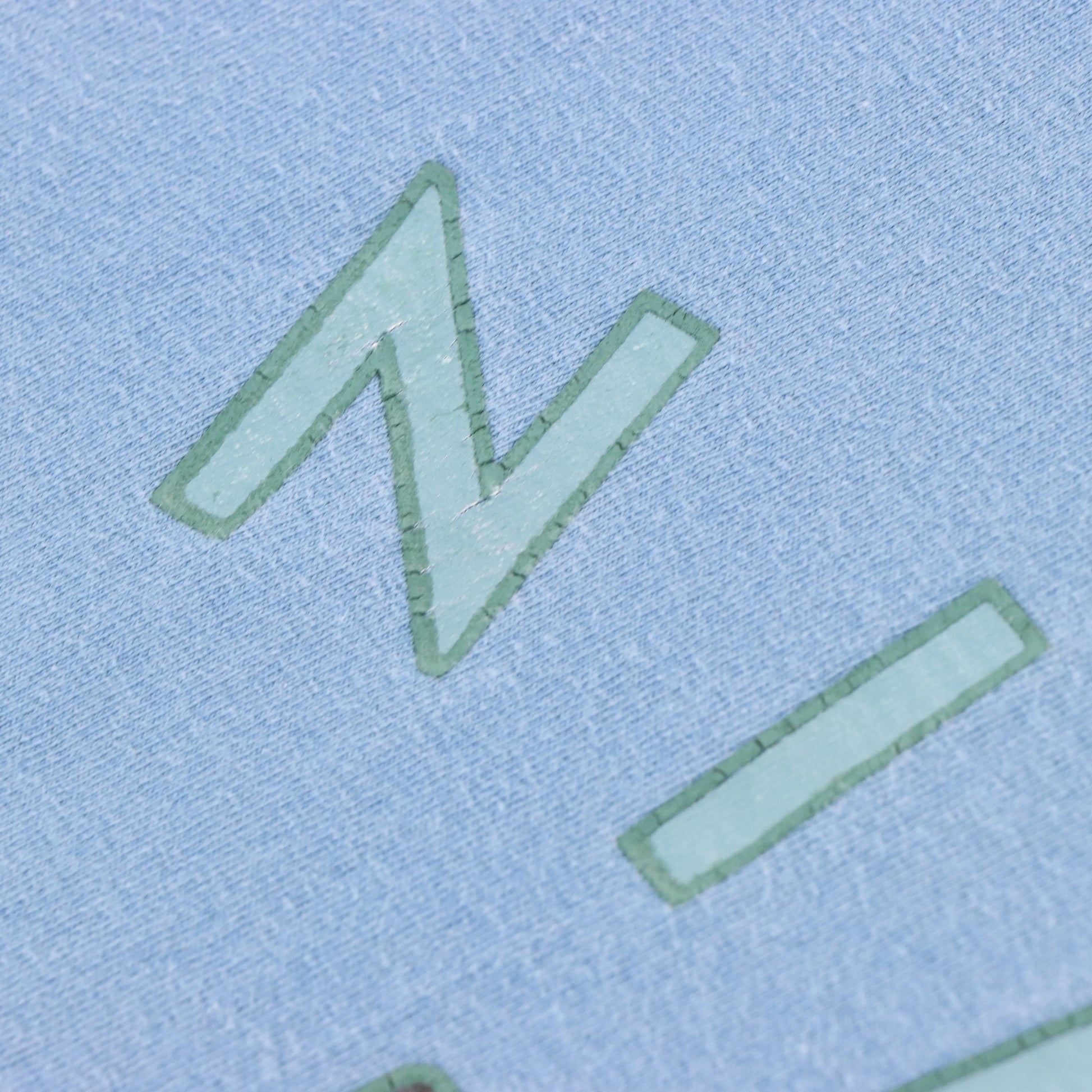 NIKE Blue Swoosh Spell Out Logo USA Made T-Shirt (Women's S-M) Vintage Sole Melbourne