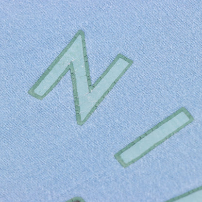 NIKE Blue Swoosh Spell Out Logo USA Made T-Shirt (Women's S-M) Vintage Sole Melbourne