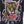 USA THUNDER Leopard Roses Purple Lightning Single Stitch Tee (M-L)