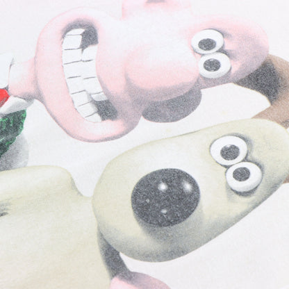 Vintage WALLACE & GROMIT 1989 Large Faces Cartoon Film Series T-Shirt (XL-XXL)