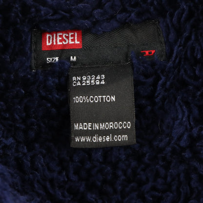 DIESEL Fleece Lined Distressed Patch Denim Jacket Moroccan Made (M) Vintage Sole Melbourne