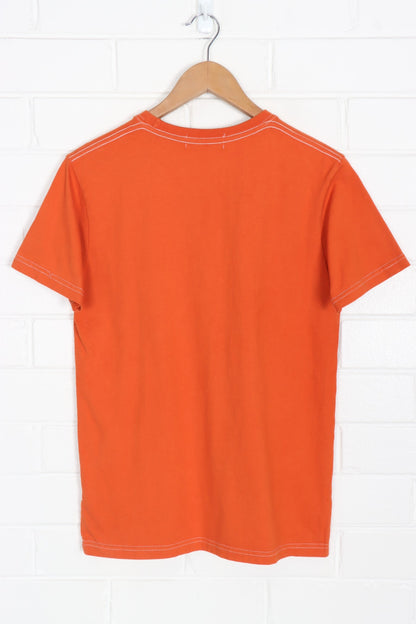 BAPE A Bathing Ape Embroidered Orange Tee (S)