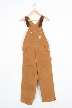 CARHARTT Duck Brown Dungaree Lined Overalls (32 x 30)