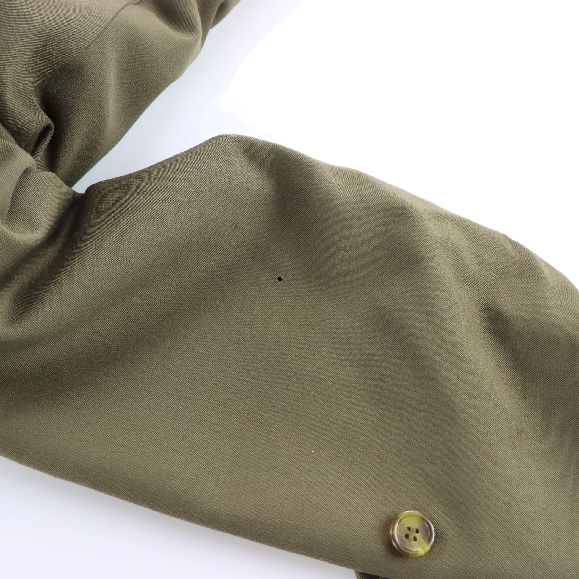 Vintage BURBERRY'S x BLOOMINGDALE'S Wool Lined Olive Green Trench Coat (Men's 40) Vintage Sole Melbourne