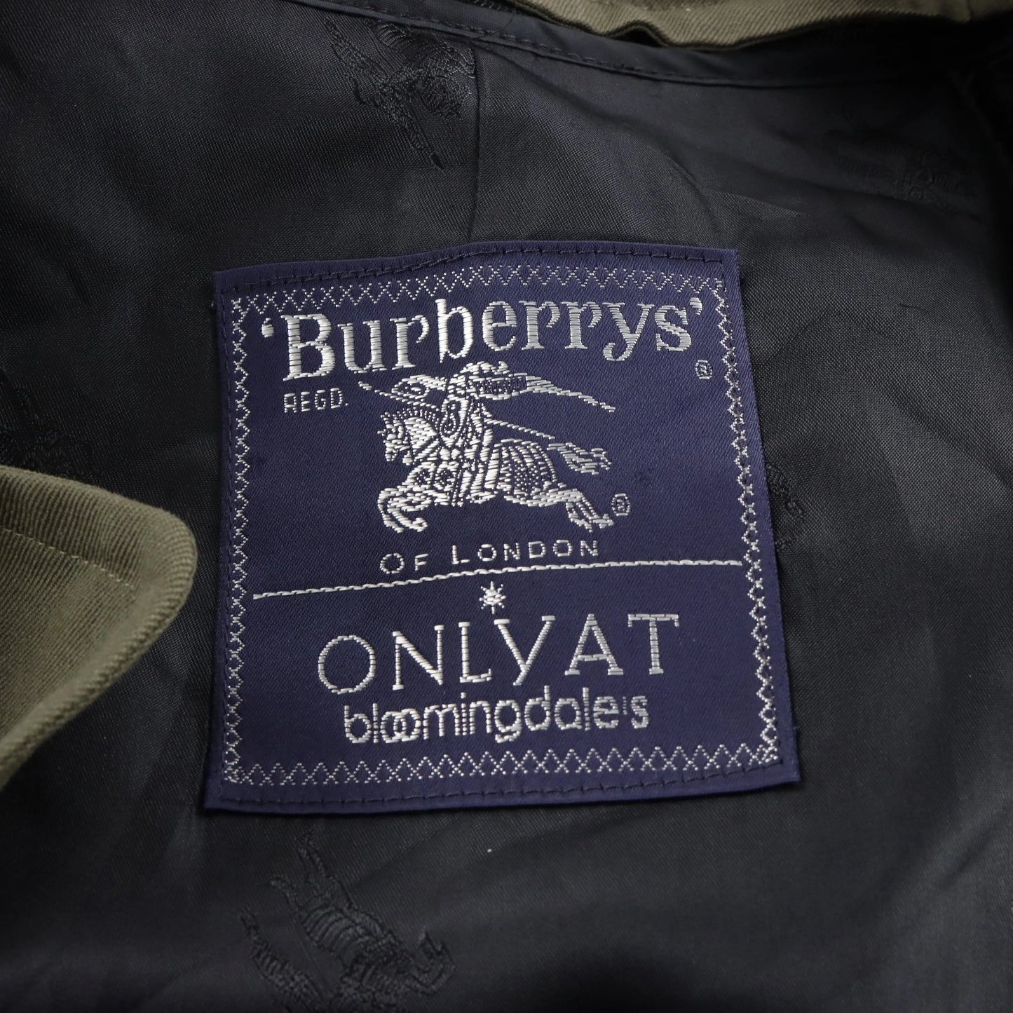 Vintage BURBERRY'S x BLOOMINGDALE'S Wool Lined Olive Green Trench Coat (Men's 40) Vintage Sole Melbourne