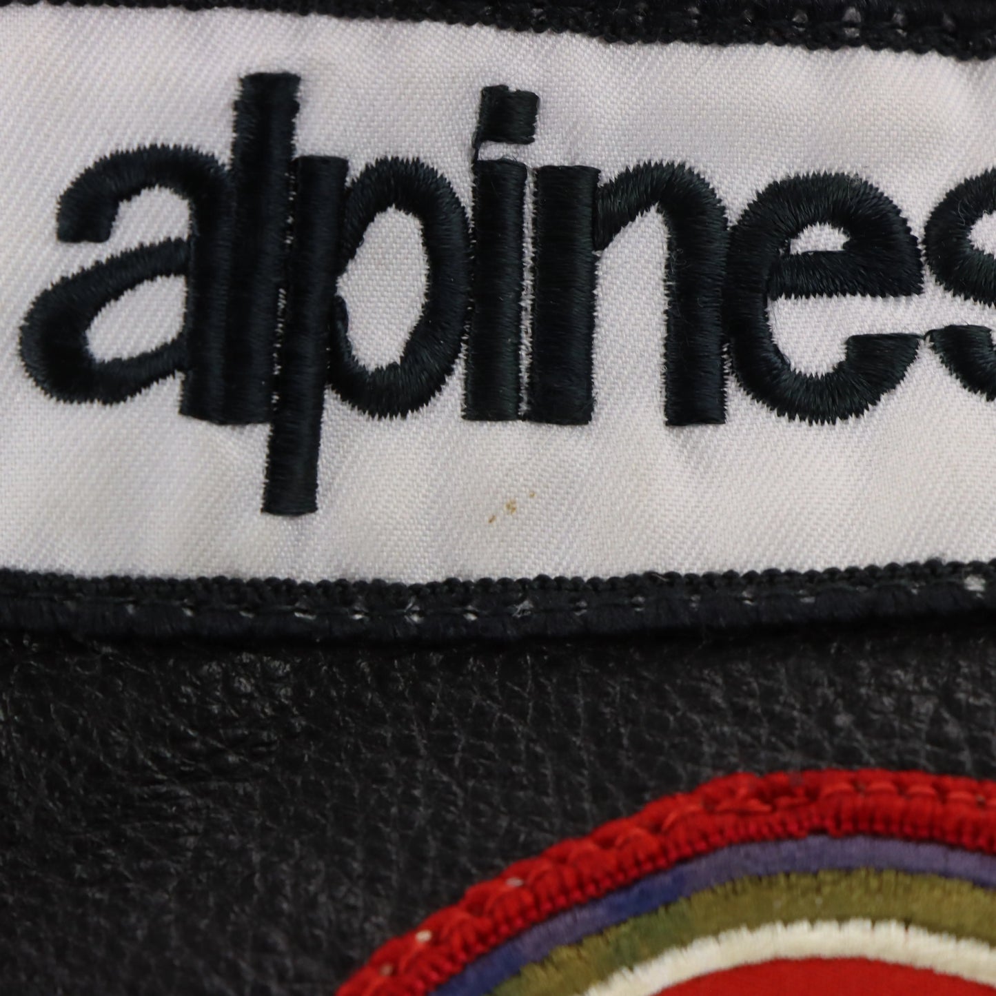 Lucky Strike Black & Yellow Leather Racing Moto Jacket (XS-S) ***COCO Vintage Sole Melbourne