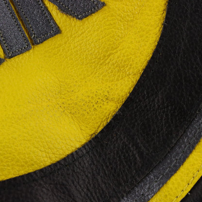 Lucky Strike Black & Yellow Leather Racing Moto Jacket (XS-S) ***COCO Vintage Sole Melbourne