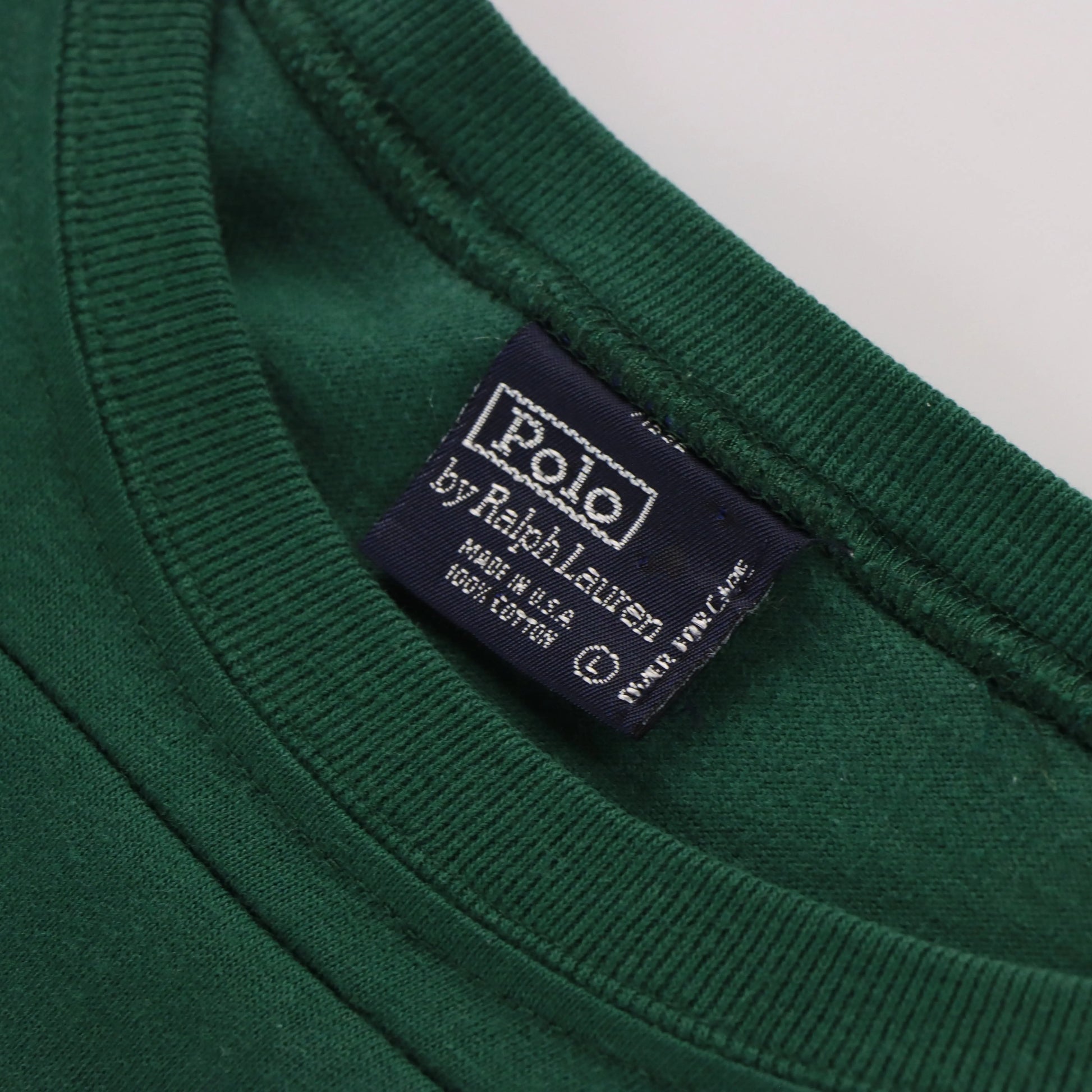 RALPH LAUREN POLO 67 Spell Out Logo Oversized Green T-Shirt (L TALL) Vintage Sole Melbourne