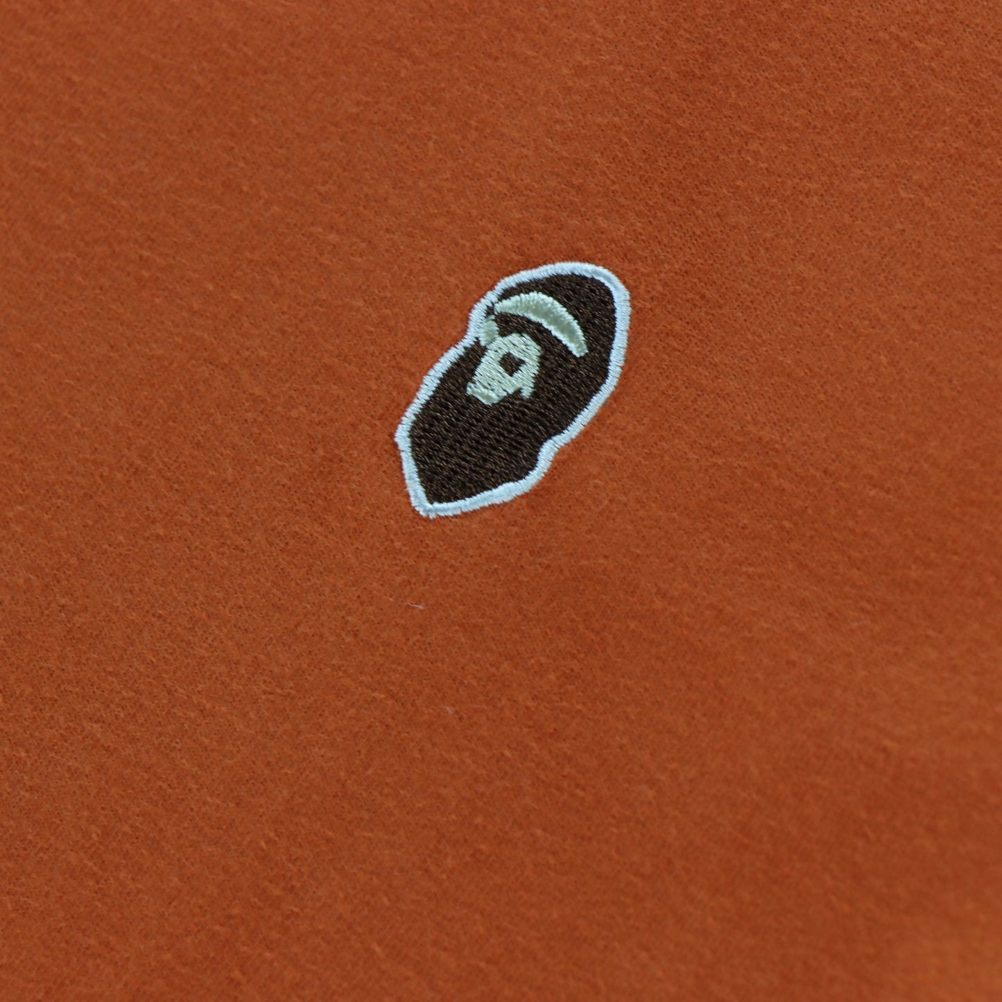 BAPE A Bathing Ape Embroidered Orange Tee (S) Vintage Sole Melbourne