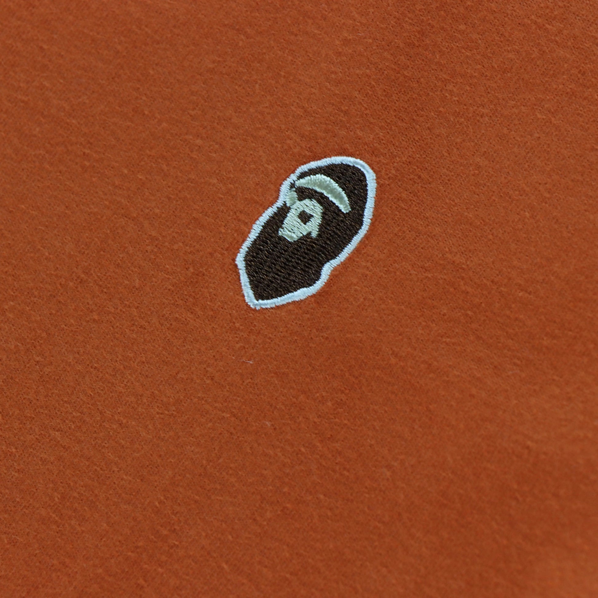 BAPE A Bathing Ape Embroidered Orange Tee (S) Vintage Sole Melbourne