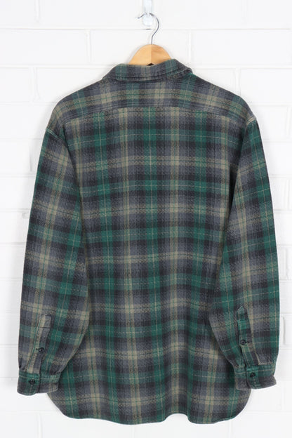 RRL RALPH LAUREN Green Tone Heavy Button Up Shirt (XXL)