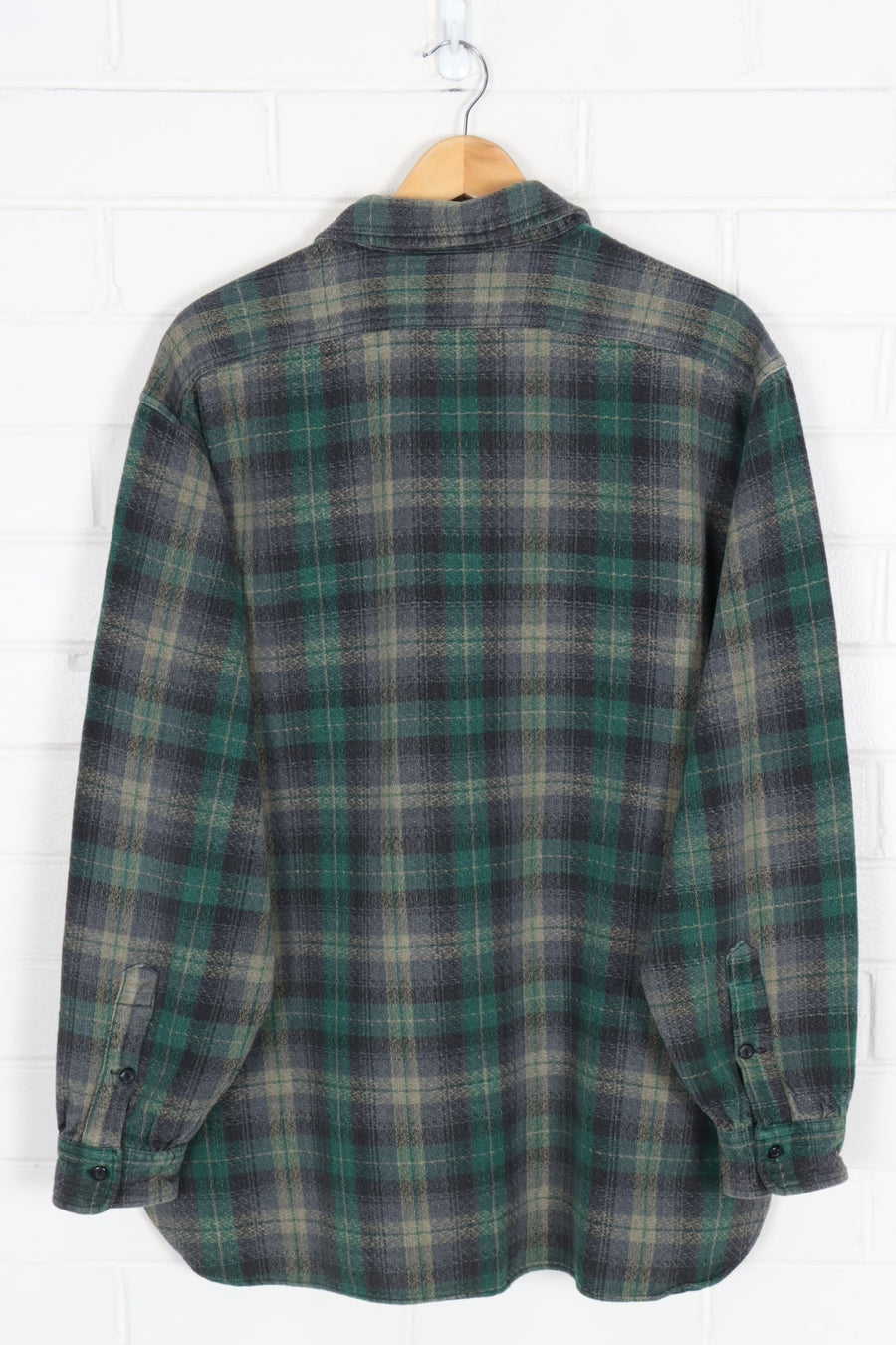 RRL RALPH LAUREN Green Tone Heavy Button Up Shirt (XXL)