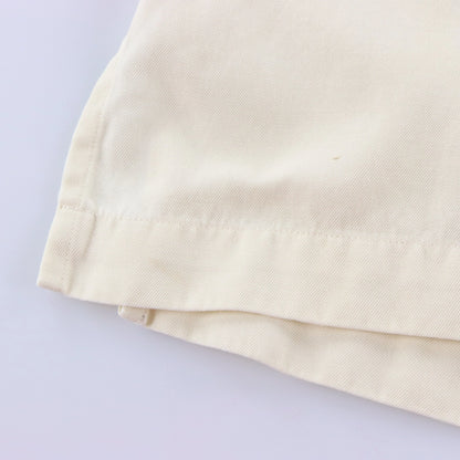 Vintage POLO RALPH LAUREN Off White Short Sleeve Button Up Shirt (L)