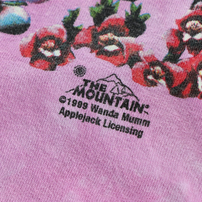 Vintage 1999 THE MOUNTAIN Wanda Mumm Hummingbird Floral Pink Tie Dye Tee (M-L) ***COCO Vintage Sole Melbourne