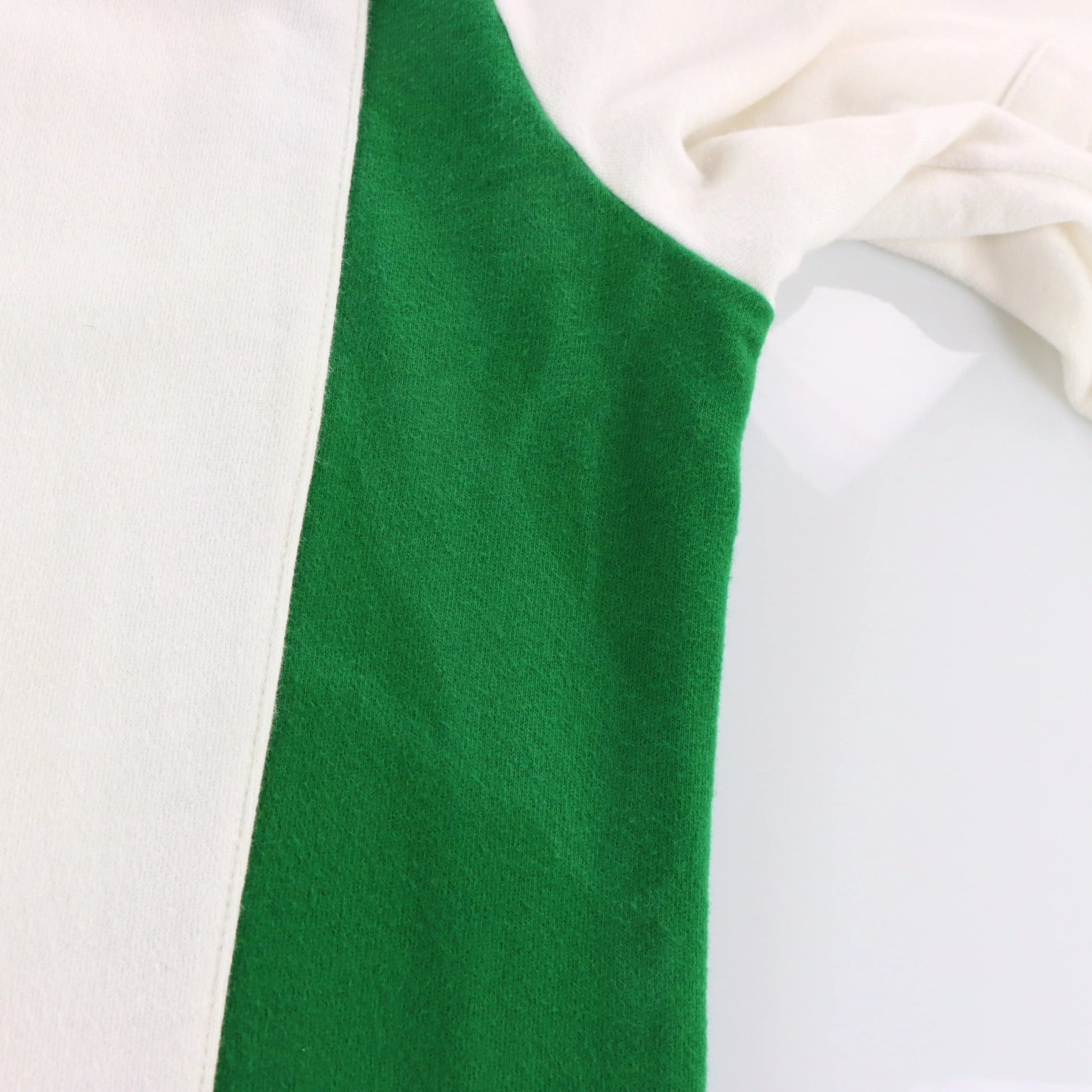 RALPH LAUREN POLO Custom Fit 'Snow Challenge Cup' Green & White Rugby Jumper (L-XL TALL) ***COCO - Vintage Sole Melbourne