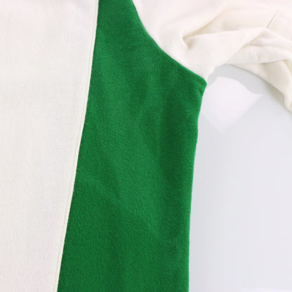 RALPH LAUREN POLO Custom Fit 'Snow Challenge Cup' Green & White Rugby Jumper (L-XL TALL) ***COCO - Vintage Sole Melbourne