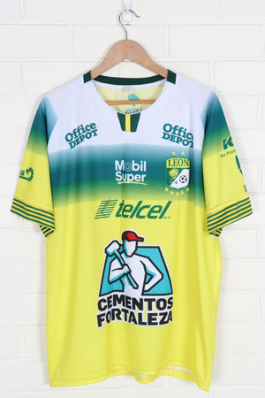 LEON FC Telcel Green & Yellow Soccer Jersey (XL)