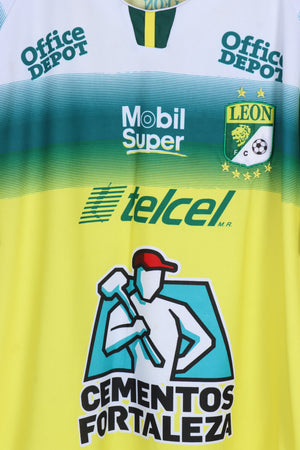 LEON FC Telcel Green & Yellow Soccer Jersey (XL)