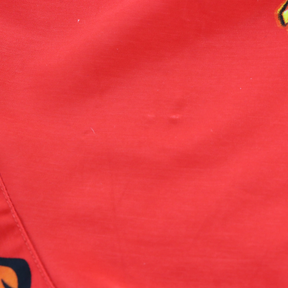 Vintage JNCO JEANS Tigers & Crown Logo Red Button Up Short Sleeve Shirt (L)