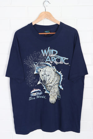 Wild Artic Polar Bear Single Stitch T-Shirt (XL)