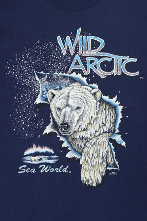 Wild Artic Polar Bear Single Stitch T-Shirt (XL)