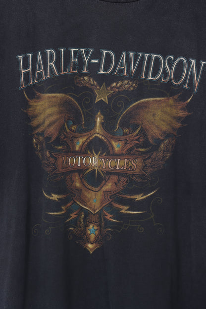HARLEY DAVIDSON Motorcycle Salt Lake City Graphic Tee (M-L)