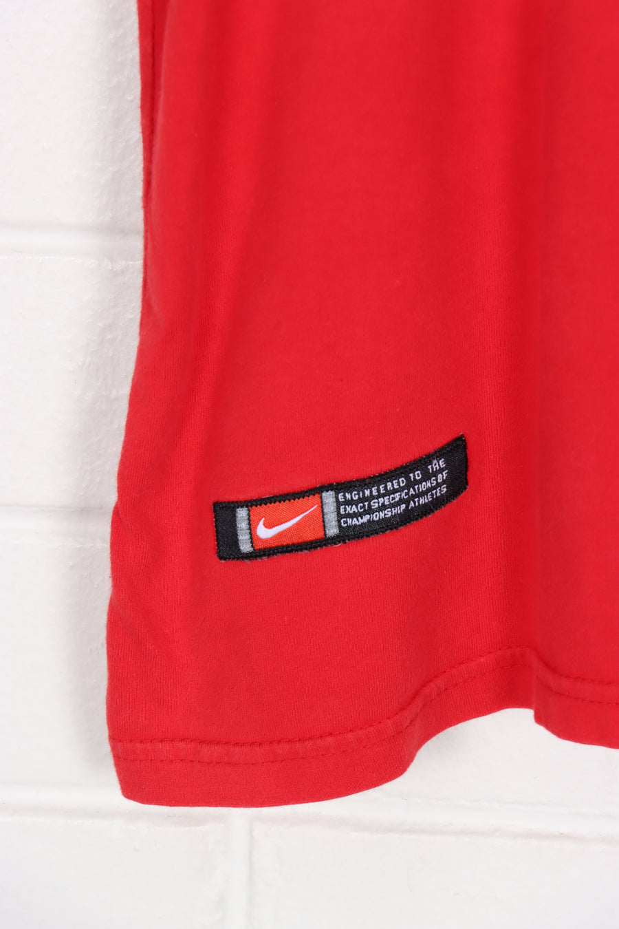 NIKE Red 3D Logo Classic Tee (S-M)