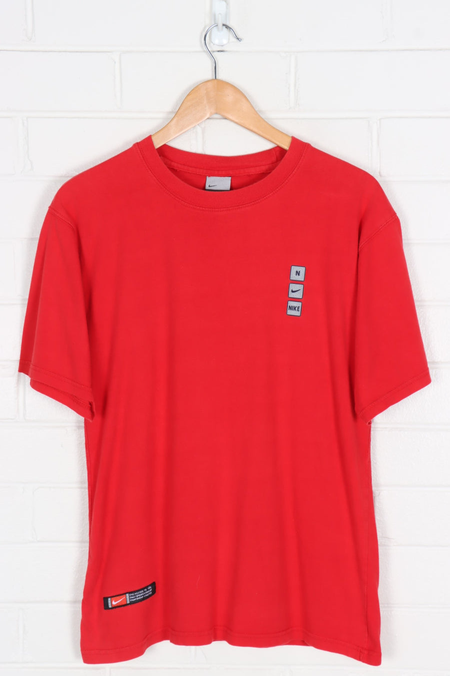 NIKE Red 3D Logo Classic Tee (S-M)