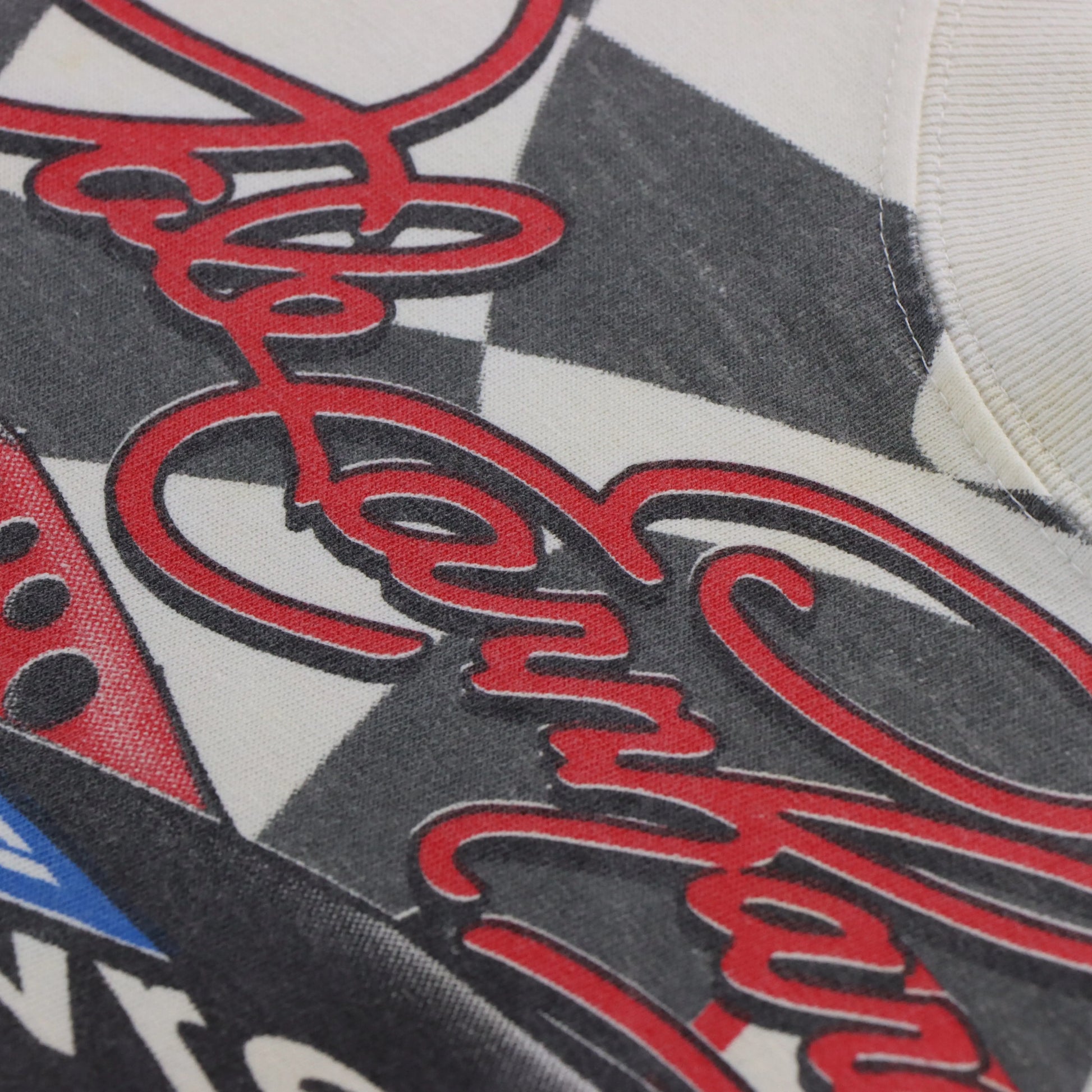 NASCAR Dale Earnhardt 'The Intimidator' Racing All Over USA Made Tee (XL) - Vintage Sole Melbourne