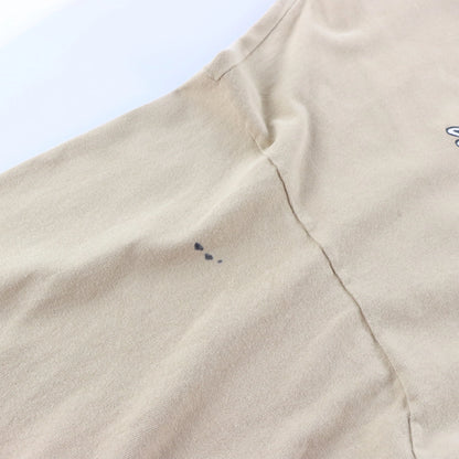 Vintage HARLEY DAVIDSON Latrobe Pennsylvania Beige 1/4 Button Long Sleeve T-Shirt USA Made (XXL)
