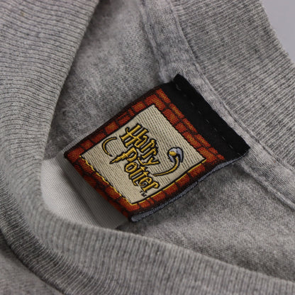 2001 HARRY POTTER Quidditch Movie Promo Grey Tee (M-L) - Vintage Sole Melbourne